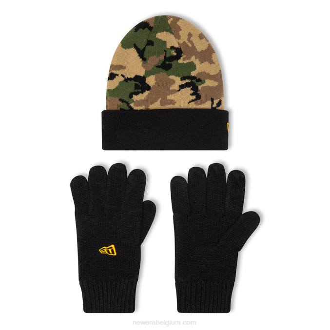 New Era set met camouflagehandschoenen en mutsen voor kinderen BT243223