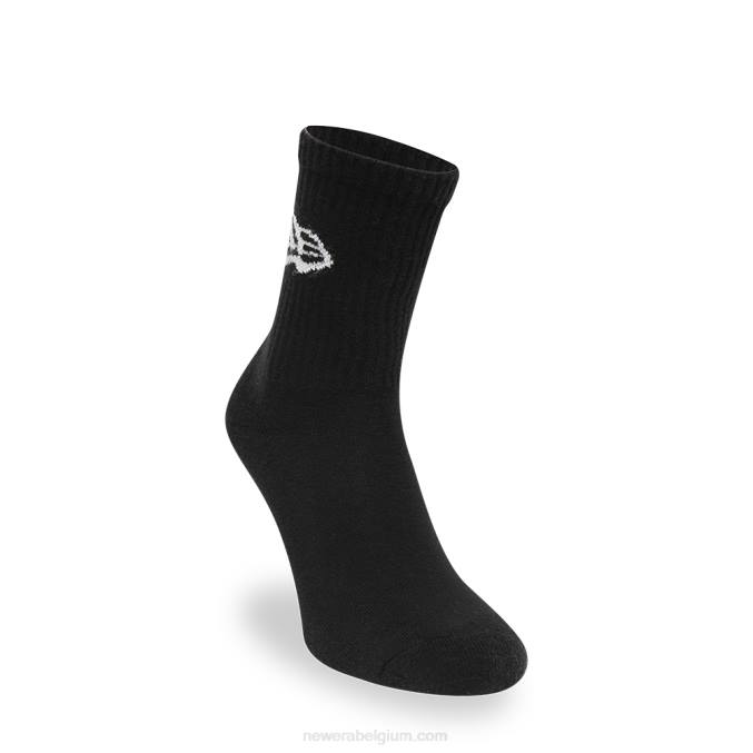 New Era flag 3-pack ronde zwarte sokken BT243200