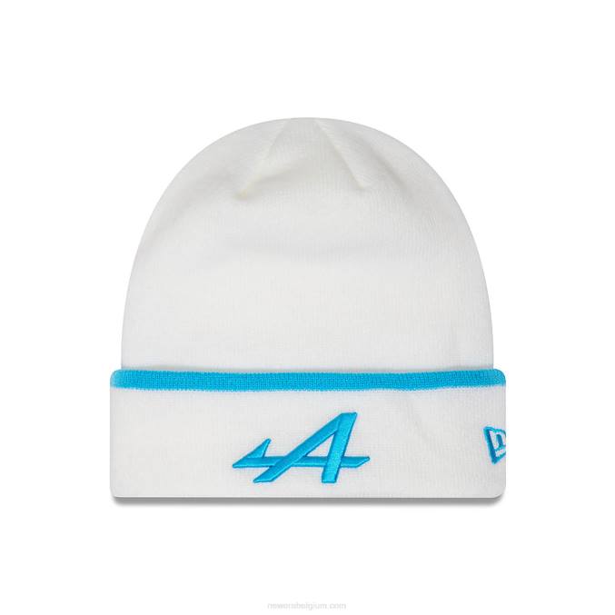New Era Alpine streep manchet witte muts BT242398