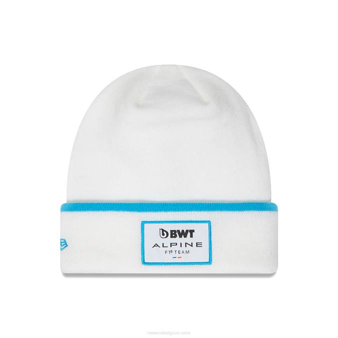 New Era Alpine streep manchet witte muts BT242398