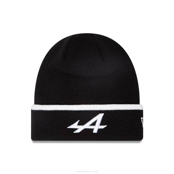 New Era Alpine streep manchet zwarte muts BT242378