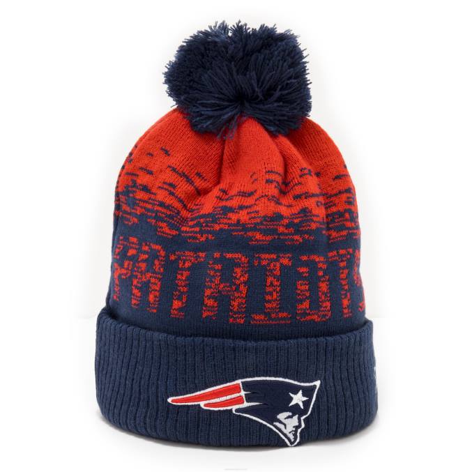 New Era New England patriotten marine ombre sport beanie muts BT242407