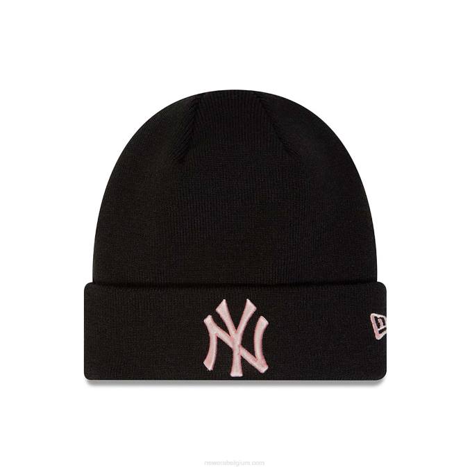 New Era New York Yankees Essential Black gebreide beanie voor dames BT242459