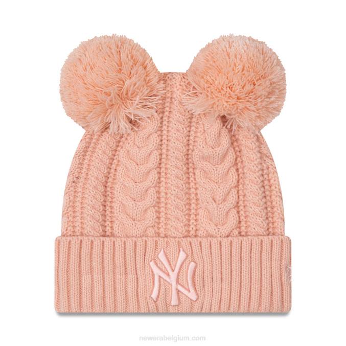 New Era New York Yankees dubbele pom dames roze pompon muts BT242510