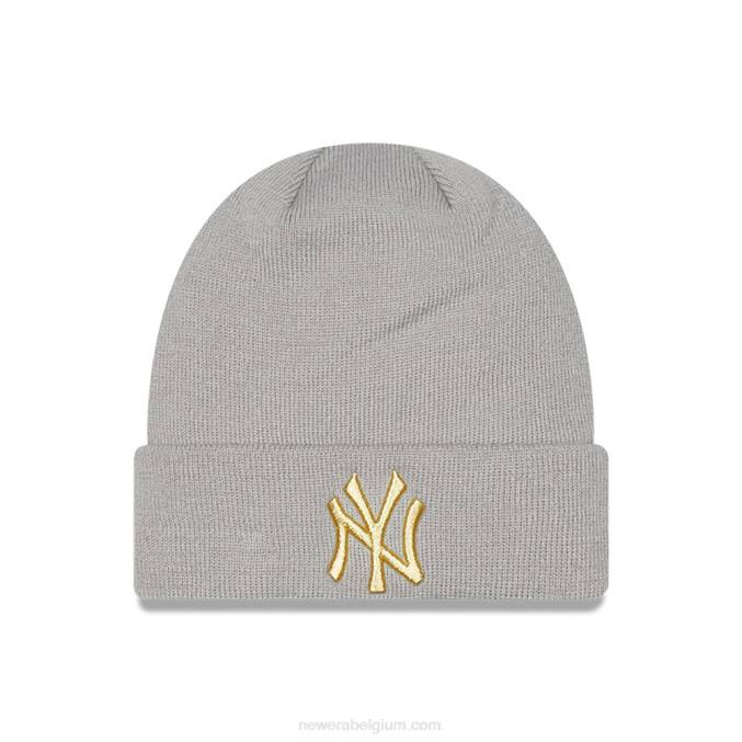 New Era New York Yankees metallic grijze muts voor dames BT242546