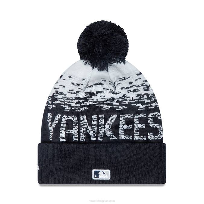 New Era New York Yankees muts met bolle blauwe manchetten BT242487