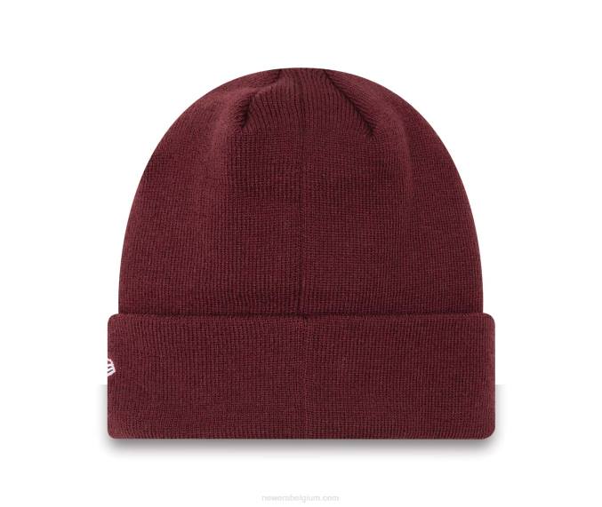 New Era New York Yankees team cuff donkerpaarse beanie muts BT242461