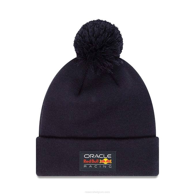New Era Red Bull Racing essentiële blauwe pompon gebreide muts BT242448