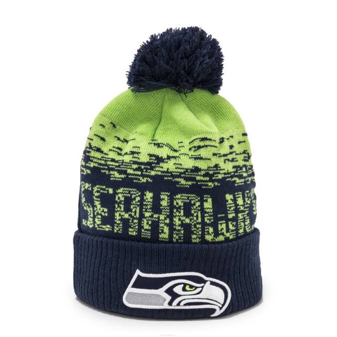 New Era Seattle Seahawks marine ombre sport beanie muts BT242377