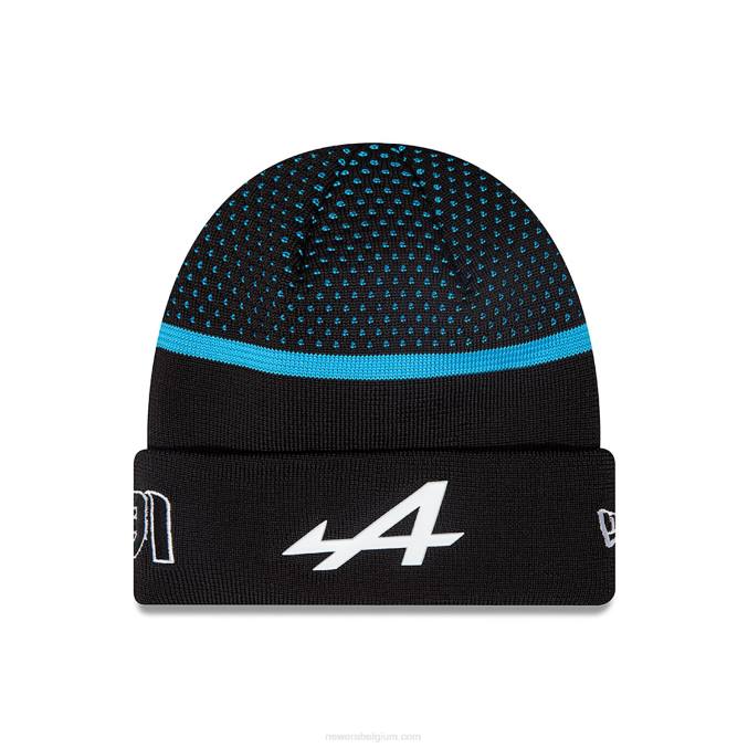 New Era alpine kids esteban ocon zwarte muts met boord BT242348