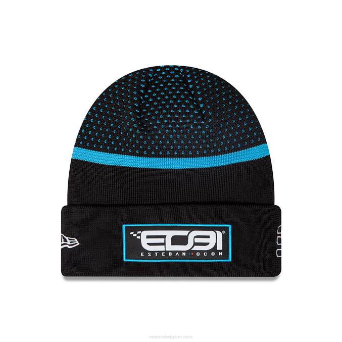 New Era alpine kids esteban ocon zwarte muts met boord BT242348