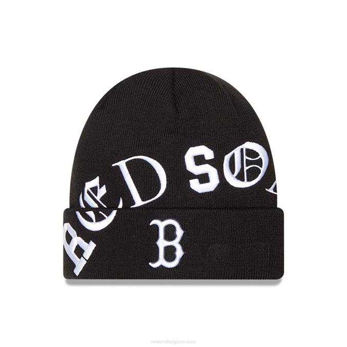 New Era boston red sox blackletter zwart gebreid BT242534
