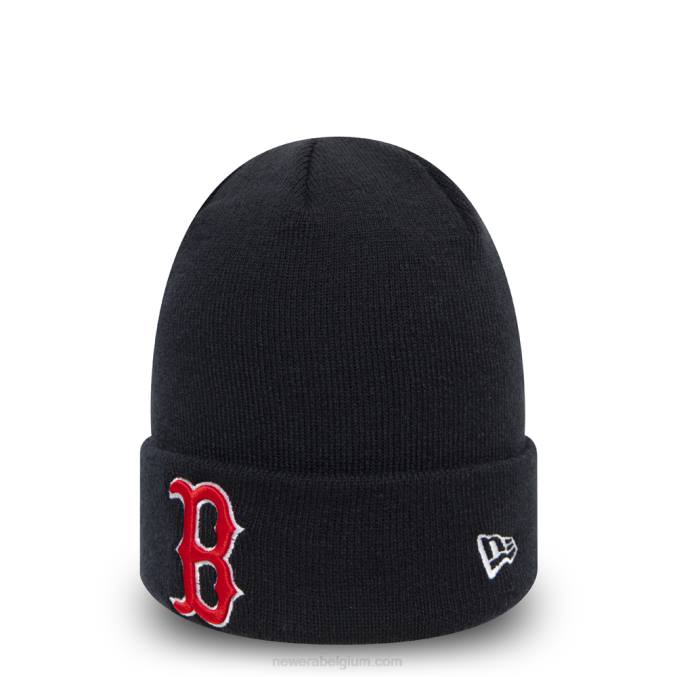 New Era boston red sox essentiële marineblauwe muts met manchetten BT242447