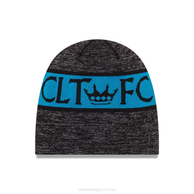 New Era charlotte fc mls aftrap zwarte beanie muts BT242356