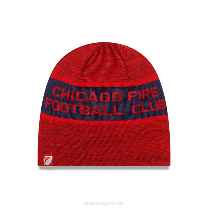 New Era chicago fire mls aftrap rode beanie muts BT242366