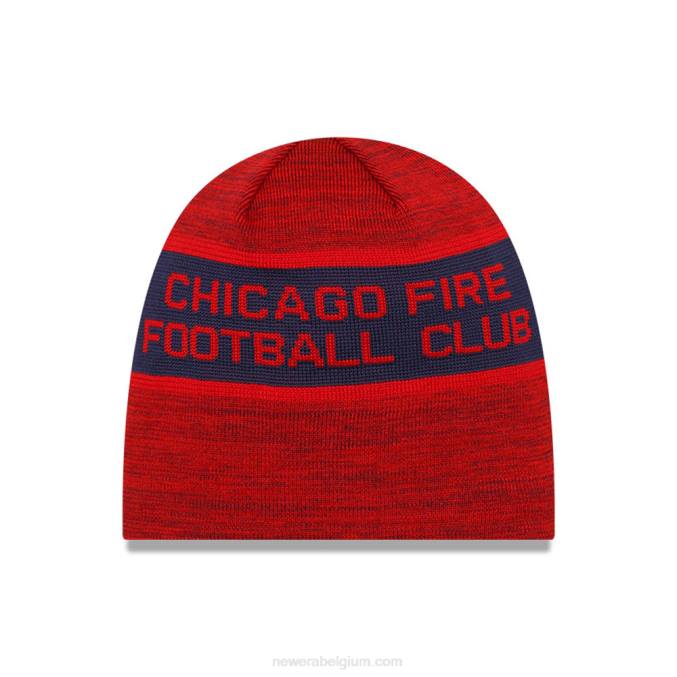 New Era chicago fire mls aftrap rode beanie muts BT242366
