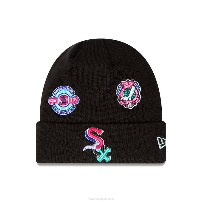 New Era chicago white sox zwarte polar lights beanie muts BT242507