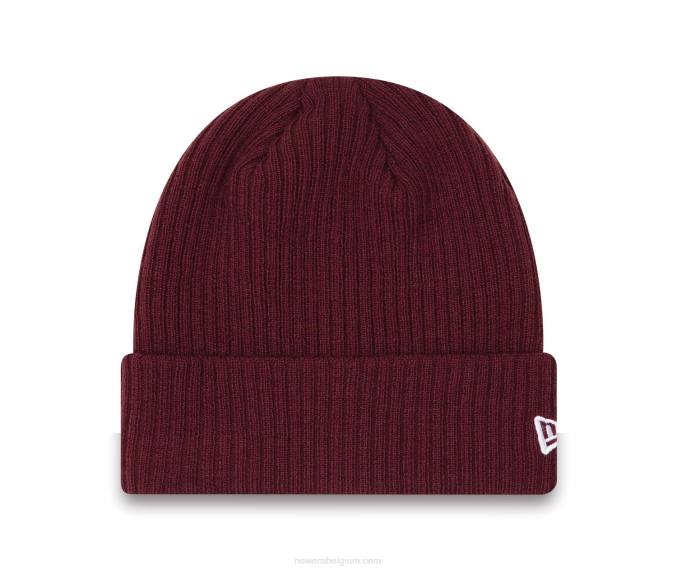 New Era kleur manchet donkerpaarse beanie muts BT242411