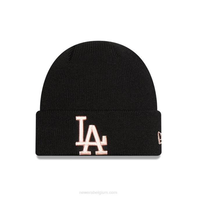 New Era la dodgers league essential zwarte beanie voor kinderen BT242333