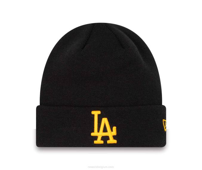 New Era la dodgers league essentials beanie met zwarte boorden BT242410