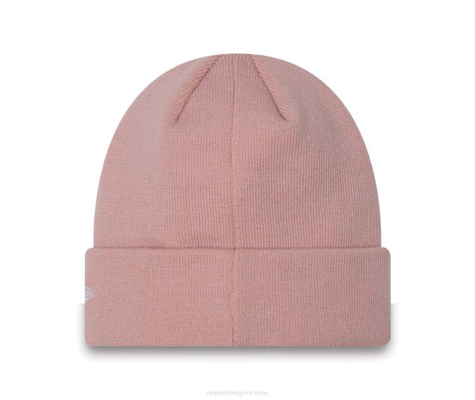 New Era la dodgers league essentials roze muts met manchetten voor dames BT242420