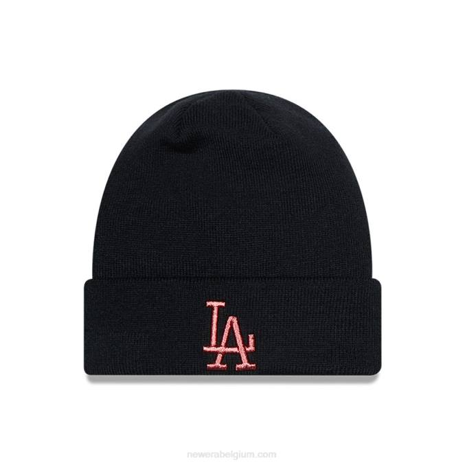 New Era la dodgers metallic marineblauwe beanie voor dames BT242537