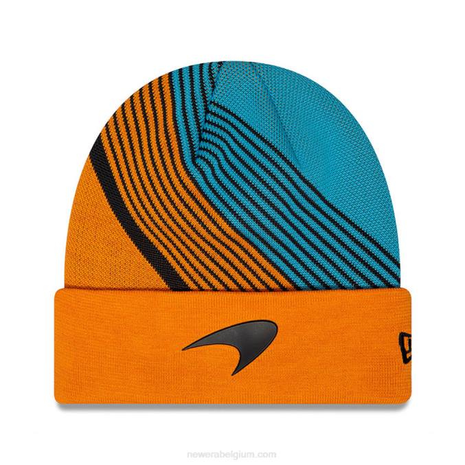 New Era mclaren oscar piastri oranje muts met manchetten BT242515