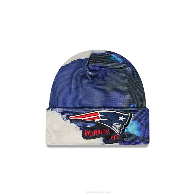 New Era new england patriotten nfl zijlijn oceanside blauwe beanie hoed BT242412