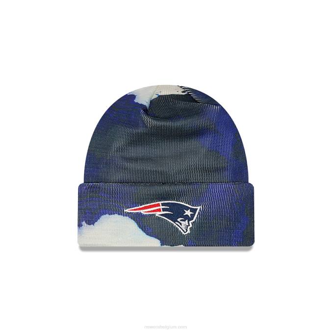 New Era new england patriotten nfl zijlijn oceanside blauwe beanie hoed BT242412