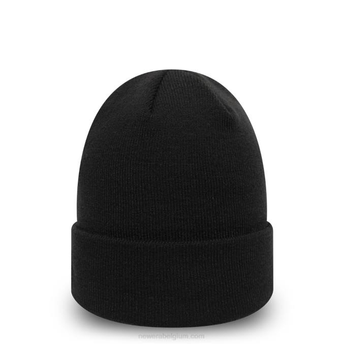 New Era new york yankees essentiële geheel zwarte muts met manchetten BT242477