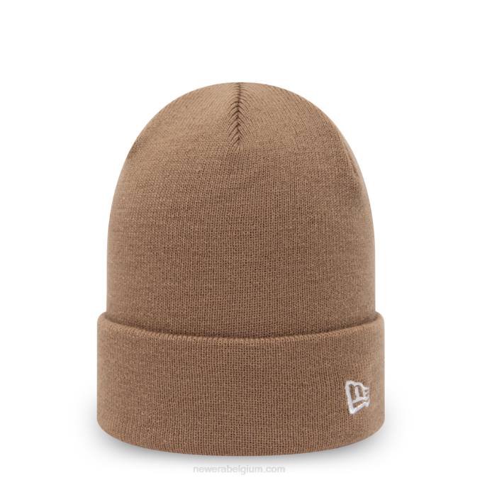 New Era onmisbare beanie met bruine boord BT242476