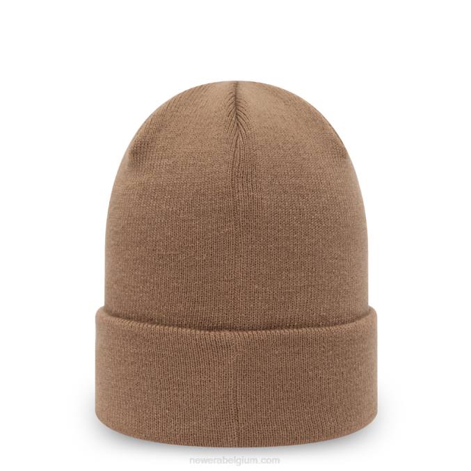 New Era onmisbare beanie met bruine boord BT242476