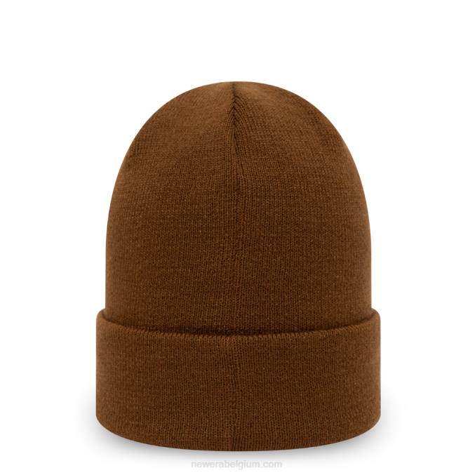 New Era onmisbare beanie met bruine boord BT242486