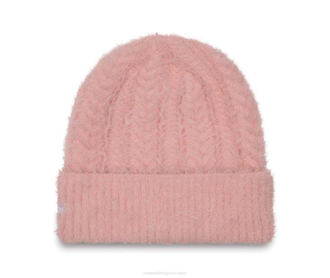 New Era pluizige roze muts voor dames BT242391