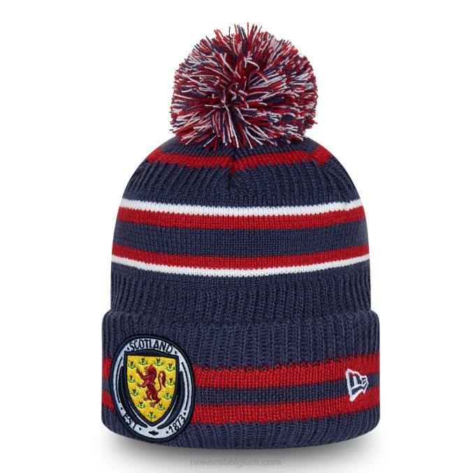 New Era schotse fa streep marine bobble beanie muts BT242374