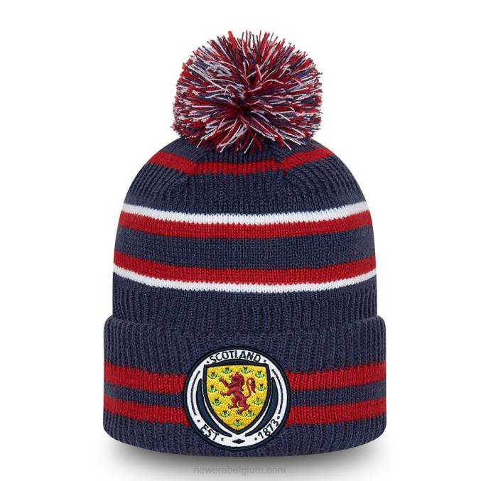 New Era schotse fa streep marine bobble beanie muts BT242374