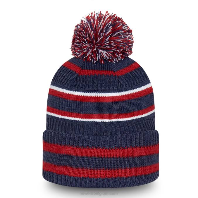 New Era schotse fa streep marine bobble beanie muts BT242374