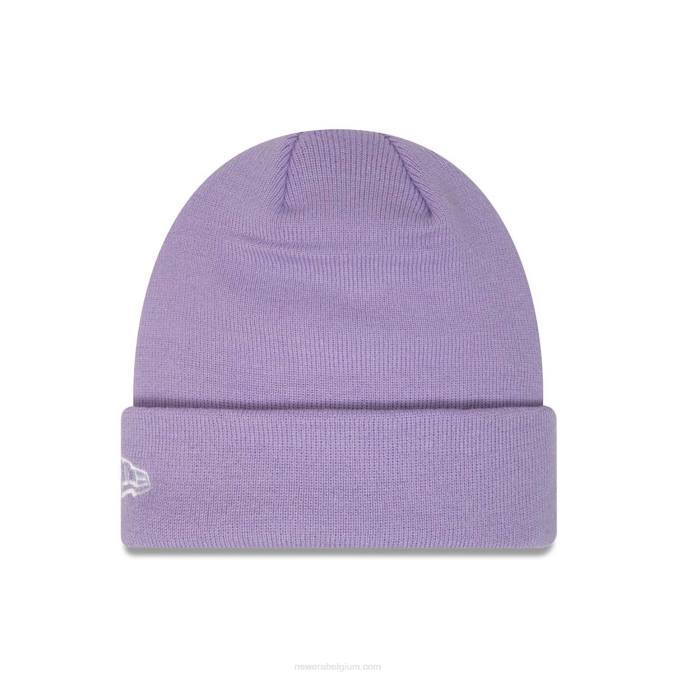 New Era tottenham hotspur fc seizoensgebonden pastelpaarse gebreide muts met manchetten BT242329