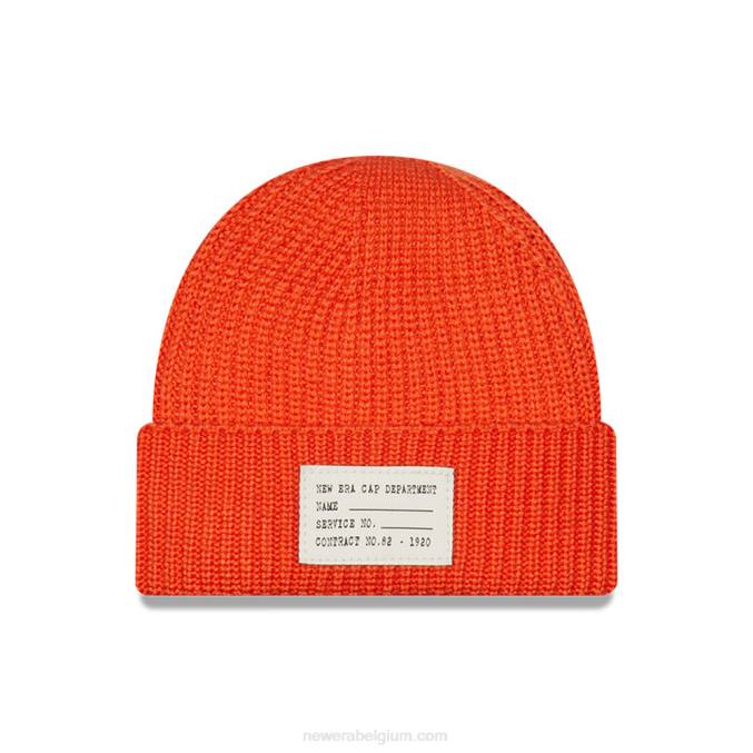 New Era wollen oranje beanie muts BT242512