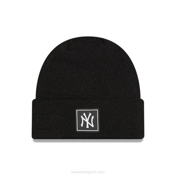 New Era zwarte muts voor kinderen van het new york yankees team BT242548
