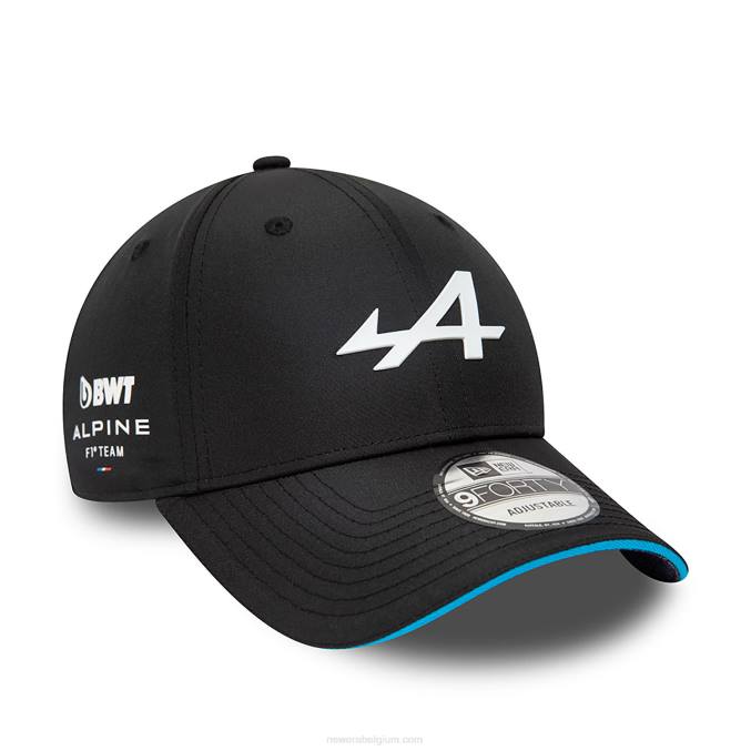 New Era Alpine team zwarte 9forty verstelbare pet BT241744