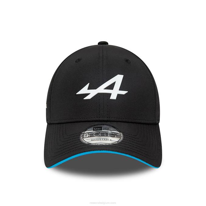 New Era Alpine team zwarte 9forty verstelbare pet BT241744