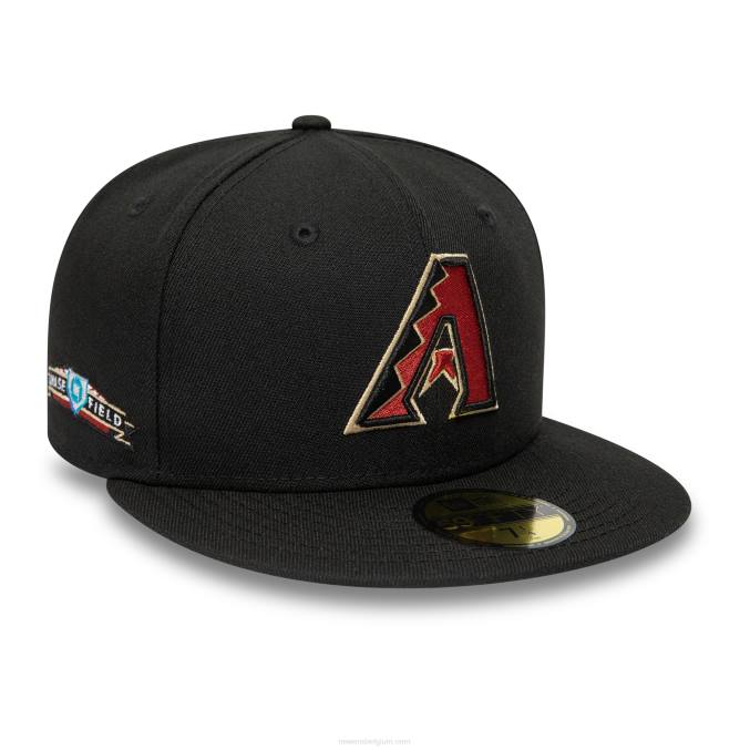 New Era Arizona Diamondbacks National League Stadium zwarte 59fifty getailleerde pet BT24745
