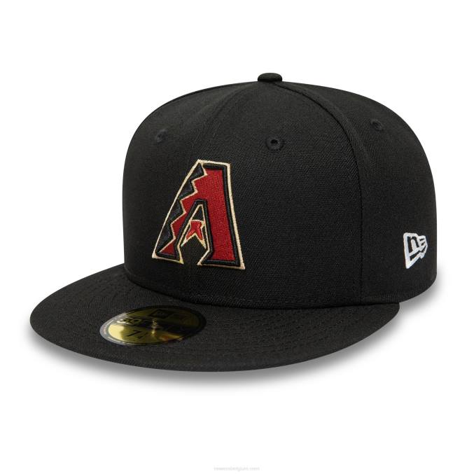 New Era Arizona Diamondbacks National League Stadium zwarte 59fifty getailleerde pet BT24745