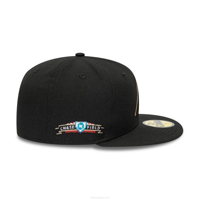 New Era Arizona Diamondbacks National League Stadium zwarte 59fifty getailleerde pet BT24745