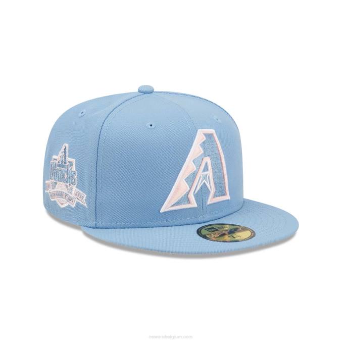 New Era Arizona diamondbacks pastelblauwe 59fifty getailleerde pet BT2434