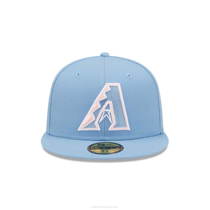New Era Arizona diamondbacks pastelblauwe 59fifty getailleerde pet BT2434