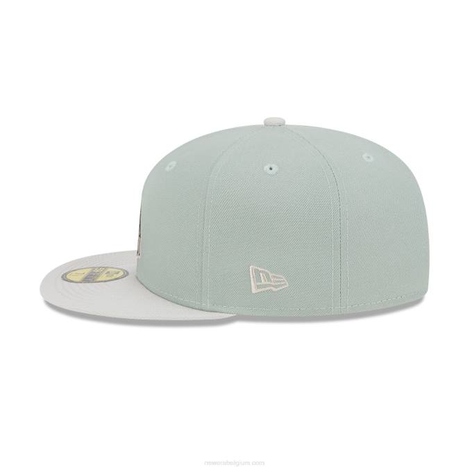 New Era Ashville Tourists geboorteplaats roots green 59fifty getailleerde pet BT24501