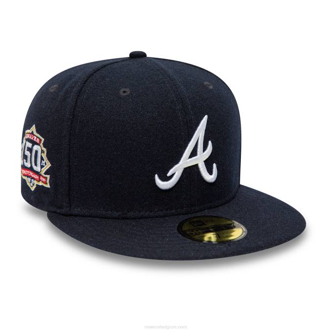 New Era Atlanta Braves Anniversary Wool Navy 59fifty fitted cap BT2482