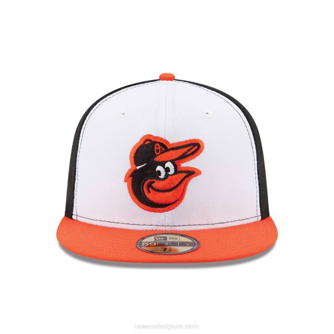 New Era Baltimore orioles authentiek op veld huis 59fifty getailleerde pet BT24434
